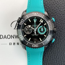 [오메가] 남성용 씨마스터 신제품 215.92.46.51.01.003 플래닛 오션 600m 코액시얼 마스터 크로노미터 45.5mm 크로노그래프 오토매틱 Cal.9900 타입 딥 블랙 다이얼 omg0204