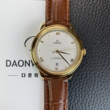 [오메가] 남성용 드빌 434.53.40.20.02.002 마스터 크로노미터 18K 옐우골드 40mm 오토매틱 Cal.8800 타입 실버 다이얼 omg0209