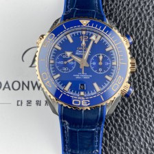 [오메가] 남성용 씨마스터 신제품 215.23.46.51.03.001 플래닛 오션 600m 코액시얼 마스터 크로노미터 45.5mm 크로노그래프 오토매틱 Cal.9900 타입 블루 다이얼 omg0245