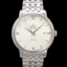 [오메가] 남성용 드빌 프레스티지 424.10.40.20.02.003 오토매틱 Cal.8800타입 39.5mm 메탈줄 화이트 다이얼 omg20190