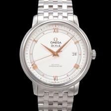 [오메가] 남성용 드빌 프레스티지 424.10.40.20.02.002 오토매틱 Cal.8800타입 39.5mm 메탈줄 화이트 다이얼 omg20192