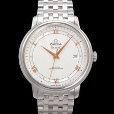 [오메가] 남성용 드빌 프레스티지 424.10.40.20.02.004 오토매틱 Cal.8800타입 39.5mm 메탈줄 화이트 다이얼 omg20193