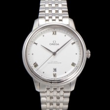 [오메가] 남성용 드빌 프레스티지 434.10.40.20.02.001 오토매틱 Cal.8800타입 40mm 메탈줄 화이트 다이얼 omg20209