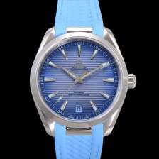 [오메가] 남성용 씨마스터 신제품 220.12.41.21.03.008 아쿠아테라 코-액시얼 41mm 오토매틱 Cal.8900 타입 우레탄줄 썸머 블루 다이얼 omg20249