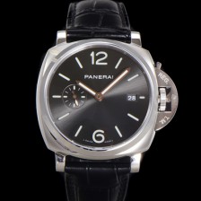 [파네라이] 남성용 루미노르 듀 PAM01250 42mm 오토매틱 Cal.P.900 타입 가죽줄 카본 블랙 다이얼 pan5197