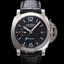 [파네라이] 남성용 루미노르 콰란타 바이템포 PAM01365 40mm 오토매틱 Cal.P.900 타입 가죽줄 블랙 다이얼 pan5200