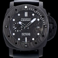 [파네라이] 남성용 서브멀시브 마리나 밀리테어 카보테크 PAM00979 오토매틱 Cal.P9010 타입 47mm 카본제질 블랙 다이얼 pan5215