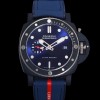 [파네라이] 남성용 서브머시블 콰란타콰트로 루나로사 PAM01466 티-세라미테크™ 44mm 오토매틱 Cal P. 900타입 블루 다이얼 pan5230