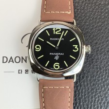 [파네라이] 남성용 라디오미르 PAM00753 베이스 로고 45mm 오토매틱 Cal.P.6000타입 블랙 다이얼 pan5242
