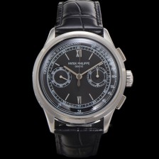 [파텍필립] 남성용 컴플리케이션 5170G 크로노그래프 오토매틱 7750 타입 39mm 가죽줄 블랙 다이얼 pat2206