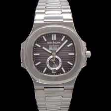 [파텍필립] 남성용 노틸러스 5726A-001 오토매틱 Cal.324 타입 40.5mm 메탈줄 블랙 다이얼 pat2214