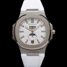 [파텍필립] 남성용 노틸러스 5726/1A-010 오토매틱 Cal.324 타입 40.5mm 우레탄줄 화이트 다이얼 pat2220