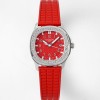 [파텍필립] 여성용 아쿠아넛 5067A 35.6mm 스위스 쿼츠 E23-250 S C 무브먼트 레드 다이얼 pat2235