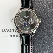 [파텍필립] 남성용 퍼페추얼 캘린더 5140 가죽줄 40mm 오토매틱 Cal.240 타입 그레이 다이얼 pat2238