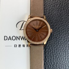 [파텍필립] 여성용 칼라트라바 4897R-001 나토천/가죽줄 18K 로즈골드 33mm 오토매틱 Cal.324 타입 브라운 다이얼 pat2253