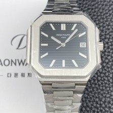 [파텝필립] 남성용 큐비투스 데이트 Ref.5821 45mm 오토매틱 Cal.26-330 SC 타입 블랙 다이얼 pat2263