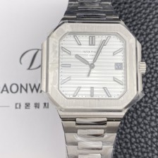 [파텝필립] 남성용 큐비투스 데이트 Ref.5821 45mm 오토매틱 Cal.26-330 SC 타입 화이트 다이얼 pat2264