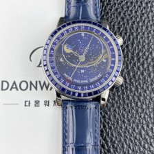 [파텍필립] 남성용 그랜드 컴플리케이션 6104P 문페이즈 43mm 오토매틱 Cal.240 타입 블루 다이얼 pat2274