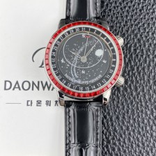 [파텍필립] 남성용 그랜드 컴플리케이션 6104P 문페이즈 43mm 오토매틱 Cal.240 타입 블랙 다이얼 pat2277