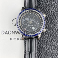 [파텍필립] 남성용 그랜드 컴플리케이션 6104P 문페이즈 43mm 오토매틱 Cal.240 타입 블랙 다이얼 pat2278