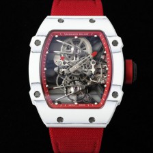 [리차드밀레] 남성용 RM27-02 투어빌론 라파엘 나달 47mm 기계식 수동형 무브먼트 스켈레톤 다이얼 ric0273