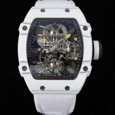 [리차드밀레] 남성용 RM27-02 투어빌론 라파엘 나달 47mm 기계식 수동형 무브먼트 스켈레톤 다이얼 ric0274