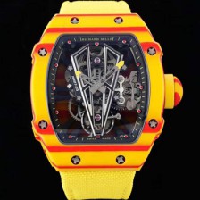 [리차드밀레] 남성용 RM27-03 투어빌론 포지드 카본 47mm 투르비용 무브먼트 스켈레톤 다이얼 ric0276