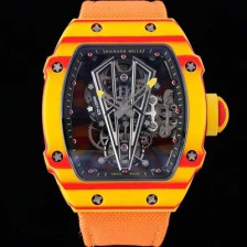 [리차드밀레] 남성용 RM27-03 투어빌론 포지드 카본 47mm 투르비용 무브먼트 스켈레톤 다이얼 ric0277