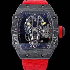 [리차드밀레] 남성용 RM27-03 투어빌론 포지드 카본 47mm 투르비용 무브먼트 스켈레톤 다이얼 ric0278