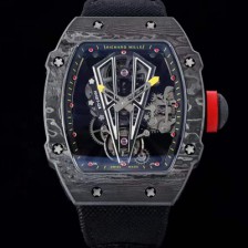 [리차드밀레] 남성용 RM27-03 투어빌론 포지드 카본 47mm 투르비용 무브먼트 스켈레톤 다이얼 ric0279