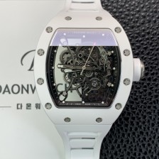 [리차드밀레] 남성용 RM055 부바왓슨 세라믹 50mm 기계식 수동형 무브먼트 스켈레톤 다이얼 ric0324