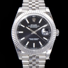 [로렉스] 남성용 904L스틸!! 2022신형 데이저스트 41mm II m126334 블랙 다이얼 야광 스틱 인덱스 스틸 브레이슬릿 신형 Cal.3235 오토매틱 무브먼트 ROL06130