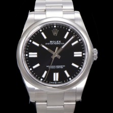 [로렉스] 남성용 904스틸 오이스터 퍼페추얼 m126000 오토매틱 칼리버 3230타입 36미리 메탈시계 블랙다이얼 ROL79976