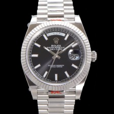 [로렉스] 남성용 데이데이트 m228236-0003 40mm 오토매틱 Cal.3255 타입 블랙 다이얼 rol5304