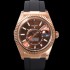 [로렉스] 남성용 스카이더웰러 m336235-0002 18K 로즈골드 42mm 오토매틱 Cal.9002 타입 우레탄줄 초콜렛 다이얼 rol5312
