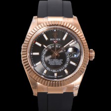 [로렉스] 남성용 스카이더웰러 m336235-0004 18K 로즈골드 42mm 오토매틱 Cal.9002 타입 우레탄줄 그레이 다이얼 rol5314