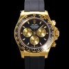[로렉스] 남성용 코스모그래프 데이토나 m126518ln-0004 세라믹 베젤 18K 옐로우골드 40mm 크로노그래프 7750 오토매틱 무브먼트 블랙 다이얼 rol5329