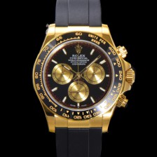 [로렉스] 남성용 코스모그래프 데이토나 m126518ln-0004 세라믹 베젤 18K 옐로우골드 40mm 크로노그래프 7750 오토매틱 무브먼트 블랙 다이얼 rol5329