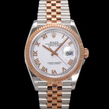 [로렉스] 남성용 데이저스트 m126231 18K 로즈골드 로마인덱스 36mm 오토매틱 Cal.3235 무브먼트 화이트 다이얼 rol5363