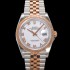 [로렉스] 남성용 데이저스트 m126231 18K 로즈골드 로마인덱스 36mm 오토매틱 Cal.3235 무브먼트 화이트 다이얼 rol5363
