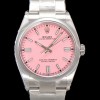 [로렉스] 남성용 904스틸 오이스터 퍼페추얼 m126000 오토매틱 칼리버 3230타입 36미리 메탈시계 핑크 다이얼 rol5366