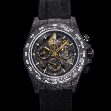 [로렉스]남성용 데이토나 포지드카본 40mm 크로노그래프 오토매틱 Cal.4130 무브먼트 스켈레톤 다이얼 rol5371