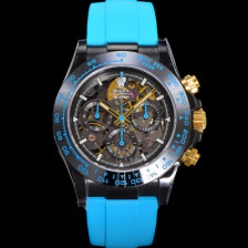 [로렉스]남성용 데이토나 세라믹 베젤 40mm 크로노그래프 오토매틱 Cal.4130 무브먼트 스켈레톤 다이얼 rol5377