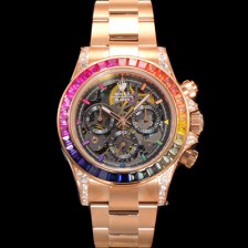 [로렉스]남성용 데이토나 40mm 크로노그래프 18k 로즈골드 오토매틱 Cal.4130 무브먼트 스켈레톤 다이얼 rol5380