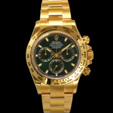 [로렉스] 남성용 New 데이토나 헐크 1:1수제공정형 m116508-0013 '존 메이어' 옐로우골드 40mm 오토매틱 Cal.4130 무브먼트 그린 다이얼 rol5386