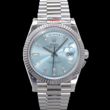 [로렉스] 남성용 New 데이데이트 m228236-0006 무게187g 40mm 오토매틱 Cal.2836-2 타입 아이스 블루 다이얼 rol5391