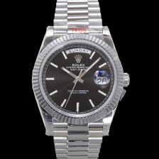 [로렉스] 남성용 New 데이데이트 m228239-0004 무게187g 40mm 오토매틱 Cal.2836-2 타입 블랙 다이얼 rol5392