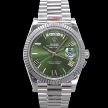 [로렉스] 남성용 New 데이데이트 m228239-0033 무게187g 40mm 오토매틱 Cal.2836-2 타입 그린 다이얼 rol5393