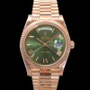 [로렉스] 남성용 New 데이데이트 m228235-0025 무게187g 18K 로즈골드 40mm 오토매틱 Cal.2836-2 타입 올리브 로마 다이얼 rol5400