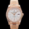 [로렉스] 남성용 New 데이데이트 m228345rbr-0026 무게187g 프레지던트 18K 로즈골드 40mm 오토매틱 Cal.2836-2 타입 다이아몬드/마더 오브펄 다이얼 rol5402